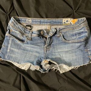 Fox Jean shorts with pocket detail